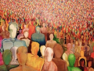 Artistic group of people