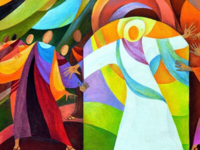colorful art jesus appears to disciples