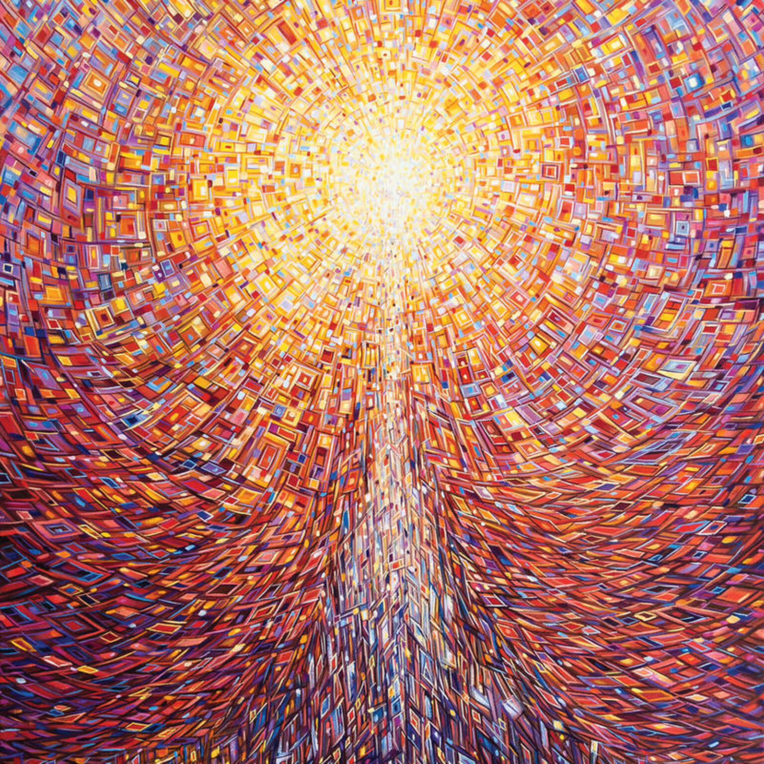 ascension artwork - yellows red and blue