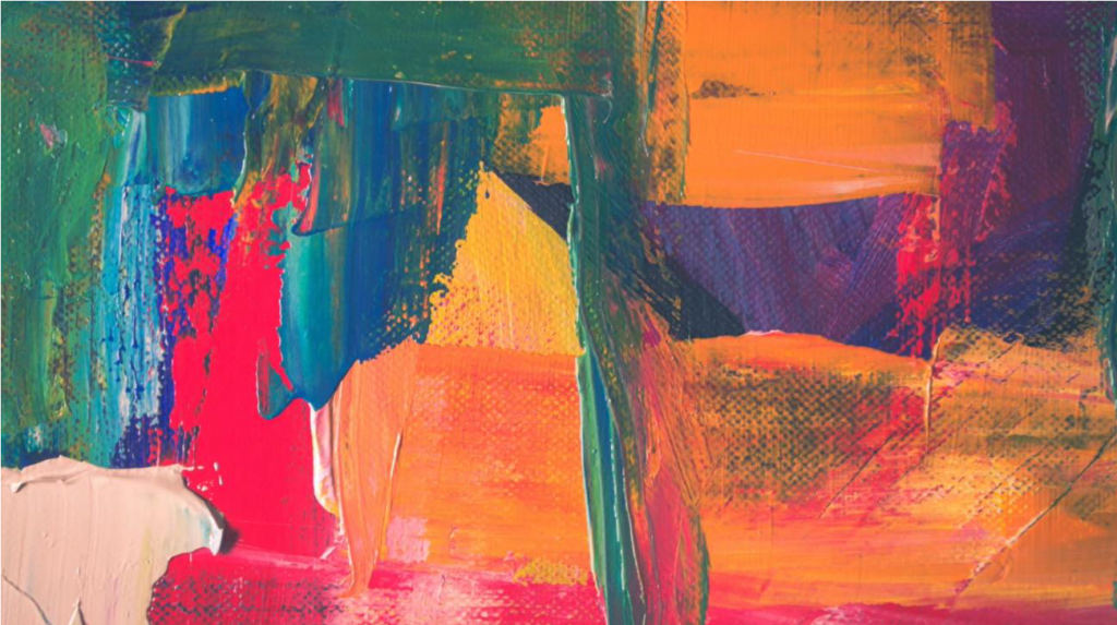 Collge Art - vibrant colours