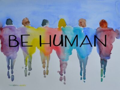 watercolour silhouettes