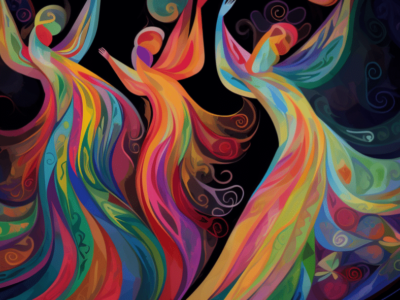 art of 3 trinity flowy figures