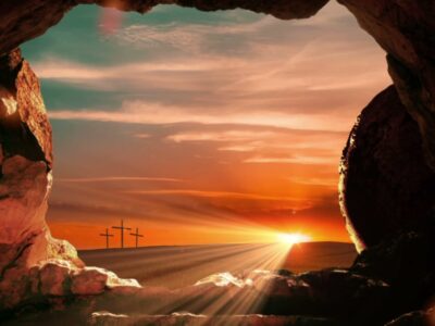 Easter view from the tomb