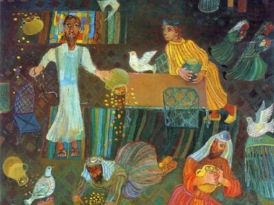 Jesus and the moneychangers