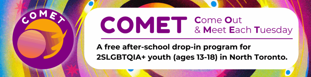 COMET Youth Drop-in Webpage Header with logo