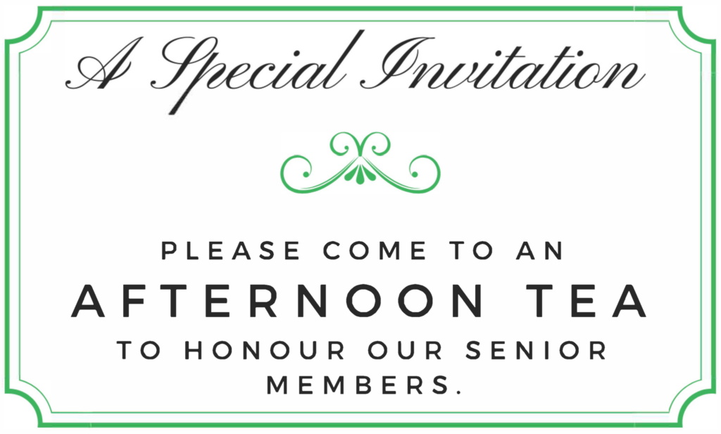 senior's tea 2026
