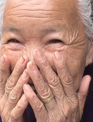 Bulletin cover - lady laughing