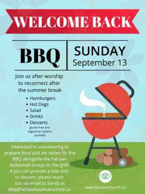 Welcome Back BBQ Poster