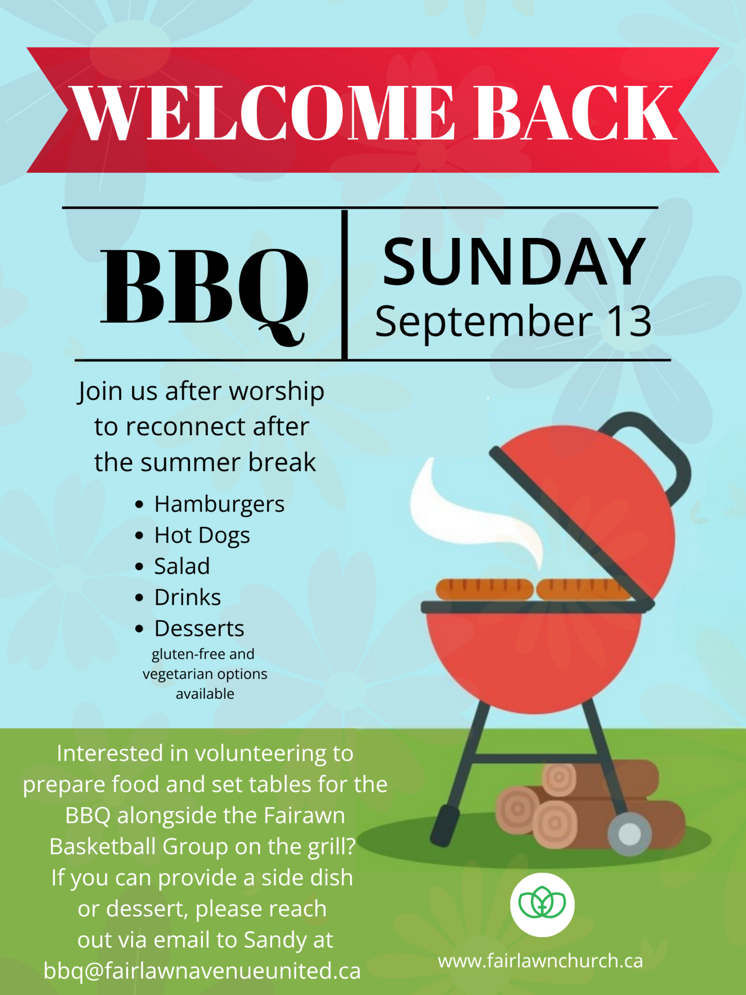 Welcome Back BBQ Poster